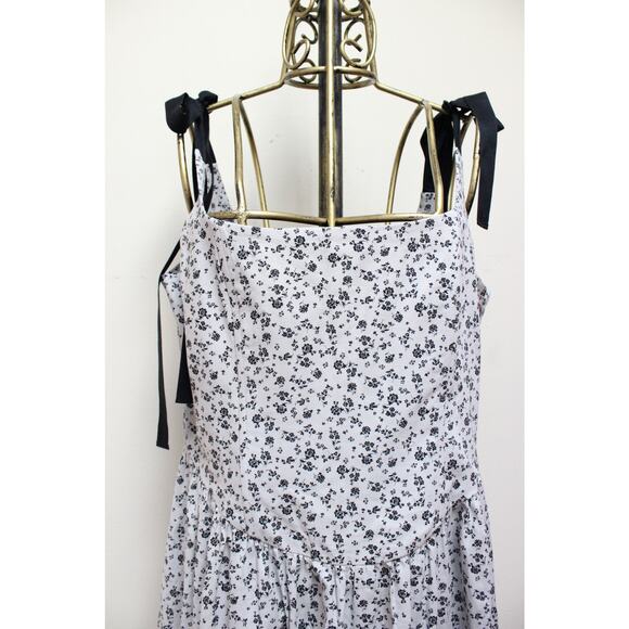 NWT Of Her Own Kind Gray Mirabelle Floral Corset Maxi Dress Size XXL - Picture 3 of 7